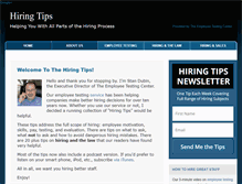 Tablet Screenshot of hiringtips.employeetestingcenter.com